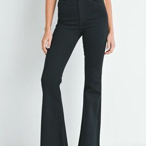 Just Black Denim The Classic Bell Bottom Jeans Black NWT